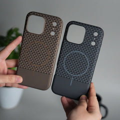 iPhone 17 Pro Max Woven Pattern MagSafe Case for  | Textured Grip | Shockproof Protection