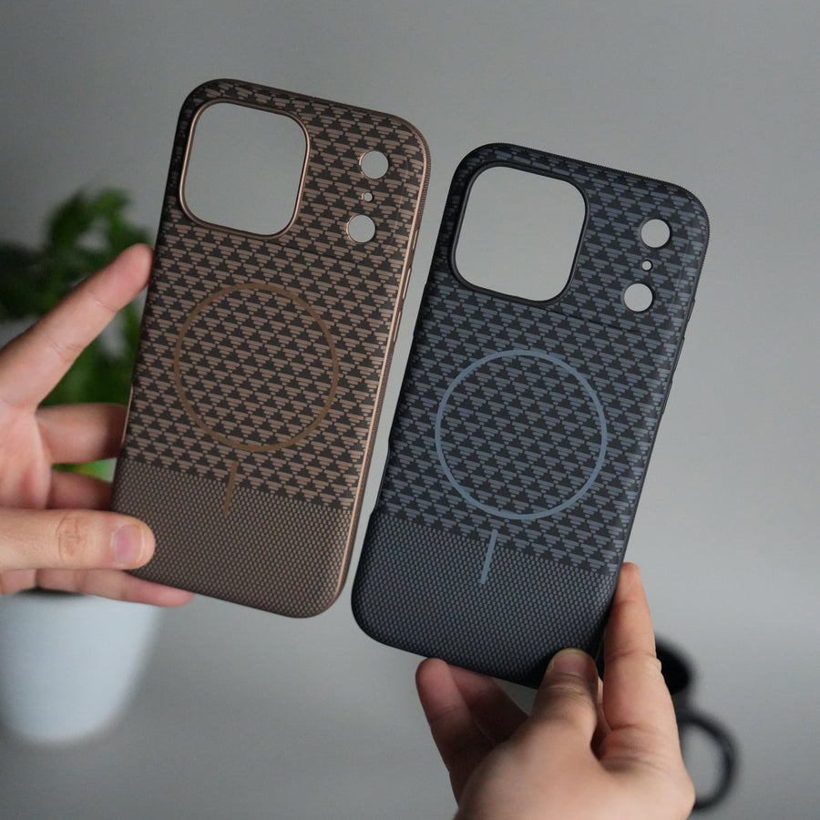 iPhone 17 Pro Max Woven Pattern MagSafe Case for  | Textured Grip | Shockproof Protection