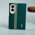 Check Pattern Magnetic Back Case for Galaxy Z Fold 8 | Chevron Stripe Design