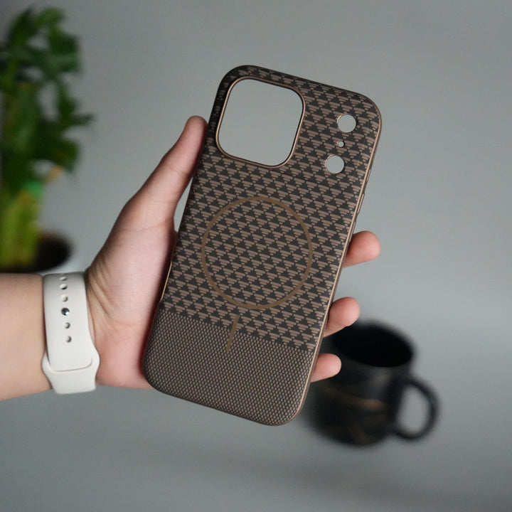 iPhone 17 Pro Max Woven Pattern MagSafe Case for  | Textured Grip | Shockproof Protection