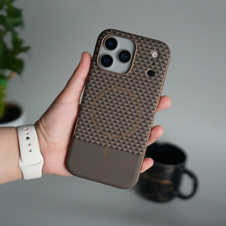 iPhone 17 Pro Woven Pattern MagSafe Case for  | Textured Grip | Shockproof Protection
