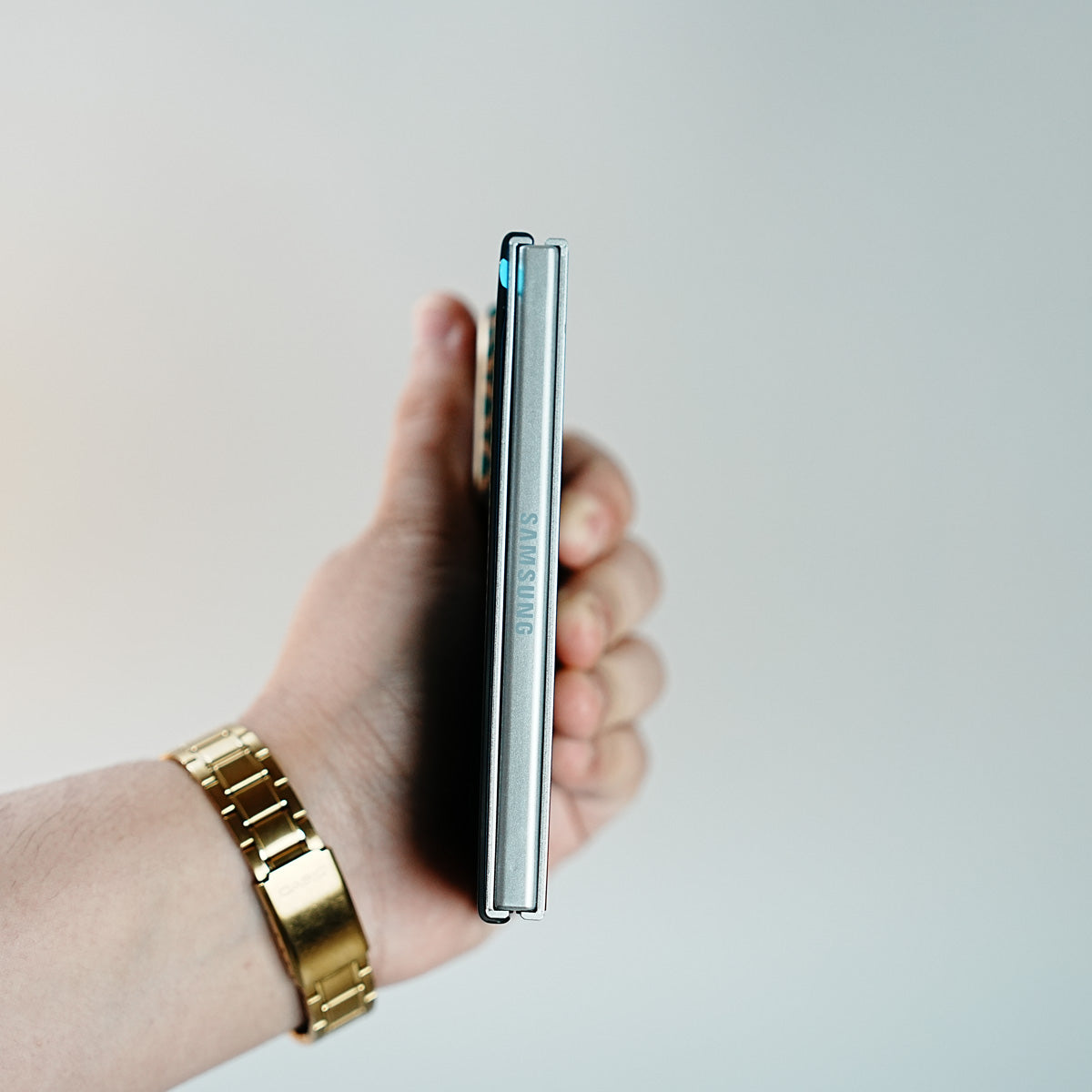 Check Pattern Magnetic Back Case for Galaxy Z Fold 8 | Chevron Stripe Design
