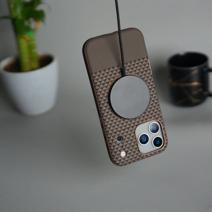 iPhone 17 Pro Woven Pattern MagSafe Case for  | Textured Grip | Shockproof Protection