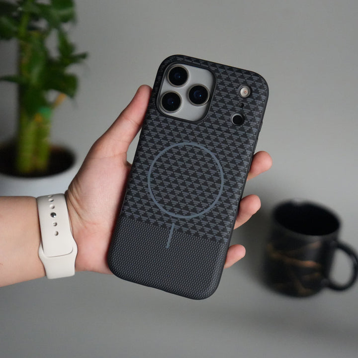 iPhone 17 Pro Woven Pattern MagSafe Case for  | Textured Grip | Shockproof Protection