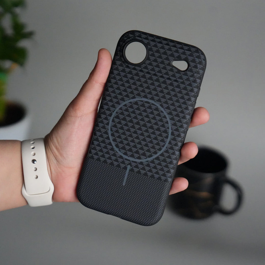 iPhone 17 Air Woven Pattern MagSafe Case for  | Textured Grip | Shockproof Protection