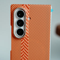 Check Pattern Magnetic Back Case for Galaxy Z Fold 8 Ultra | Chevron Stripe Design