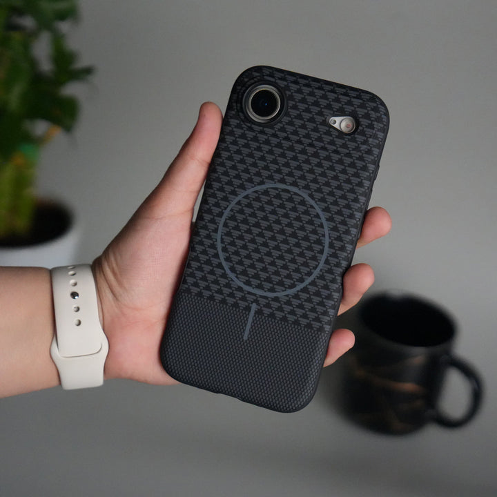 iPhone 17 Air Woven Pattern MagSafe Case for  | Textured Grip | Shockproof Protection