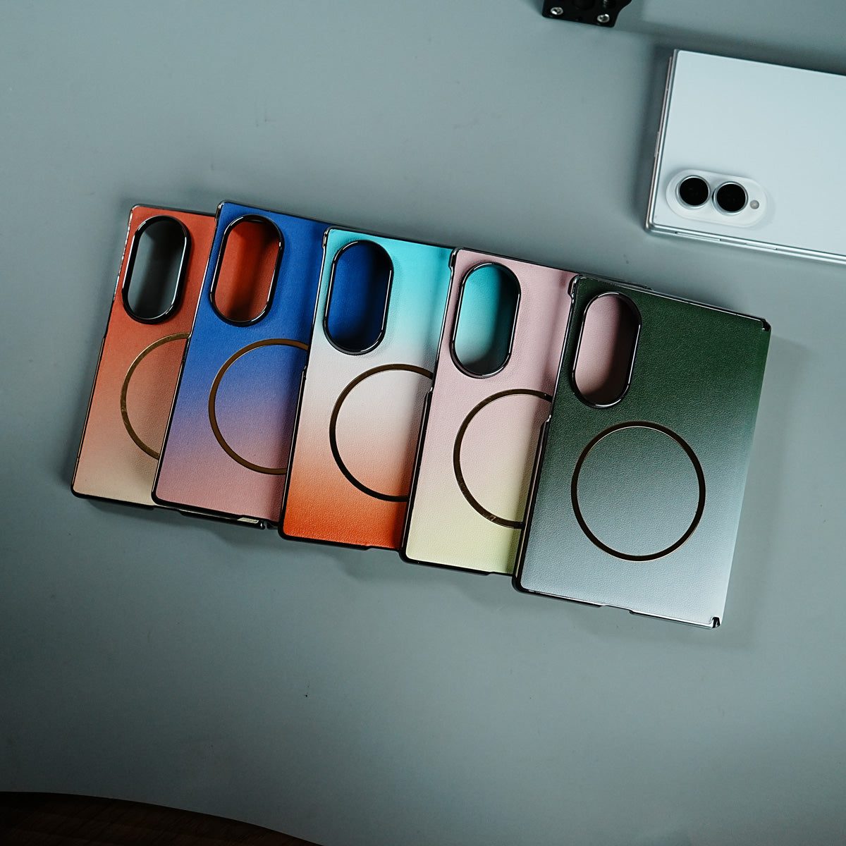 Gradient Magnetic Case for Galaxy Z Fold 8 | Hinge Protection & Built-In Front Glass