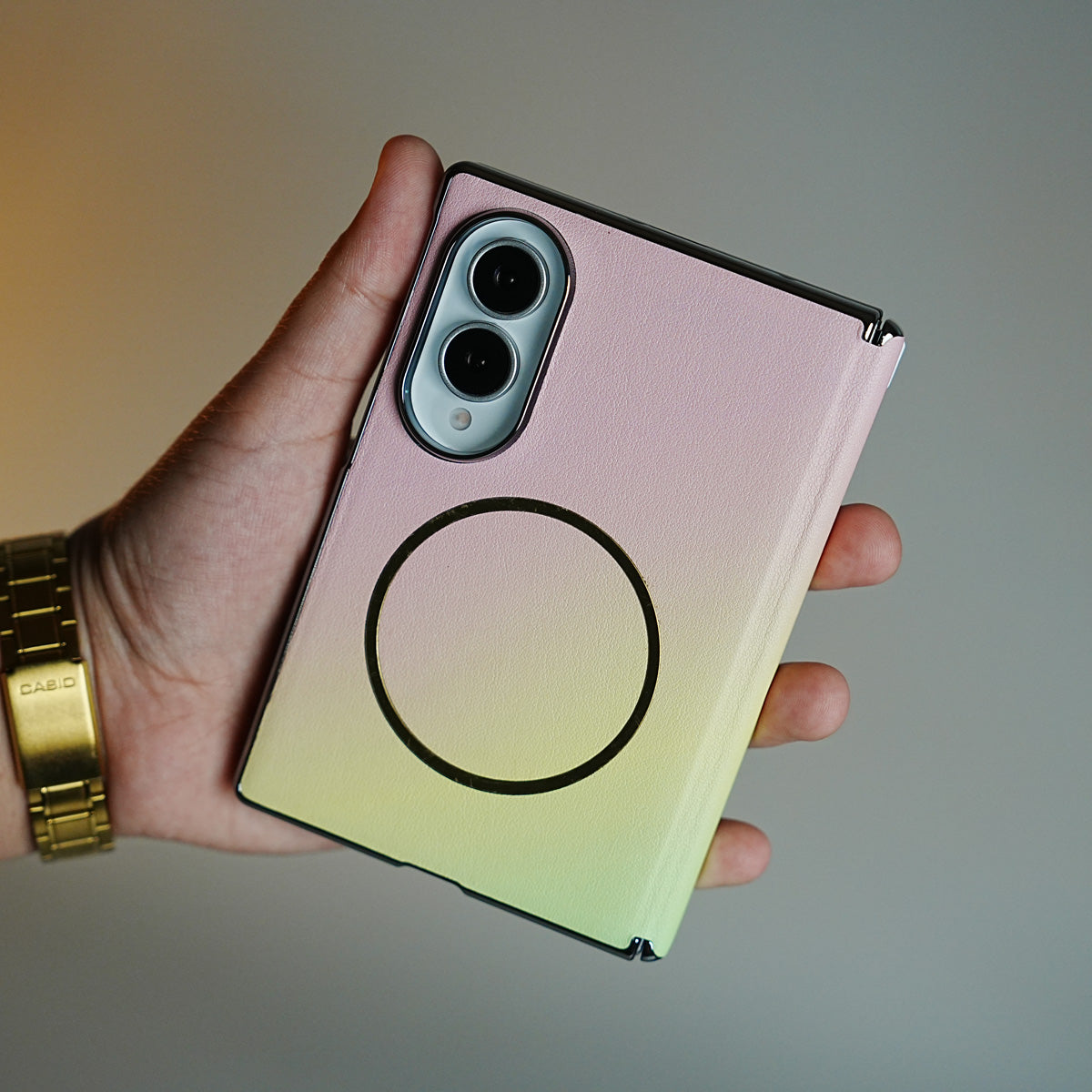 Gradient Magnetic Case for Galaxy Z Fold 8 | Hinge Protection & Built-In Front Glass