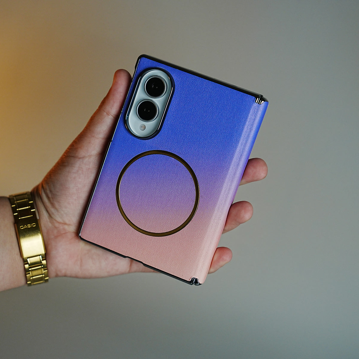 Gradient Magnetic Case for Galaxy Z Fold 8 | Hinge Protection & Built-In Front Glass