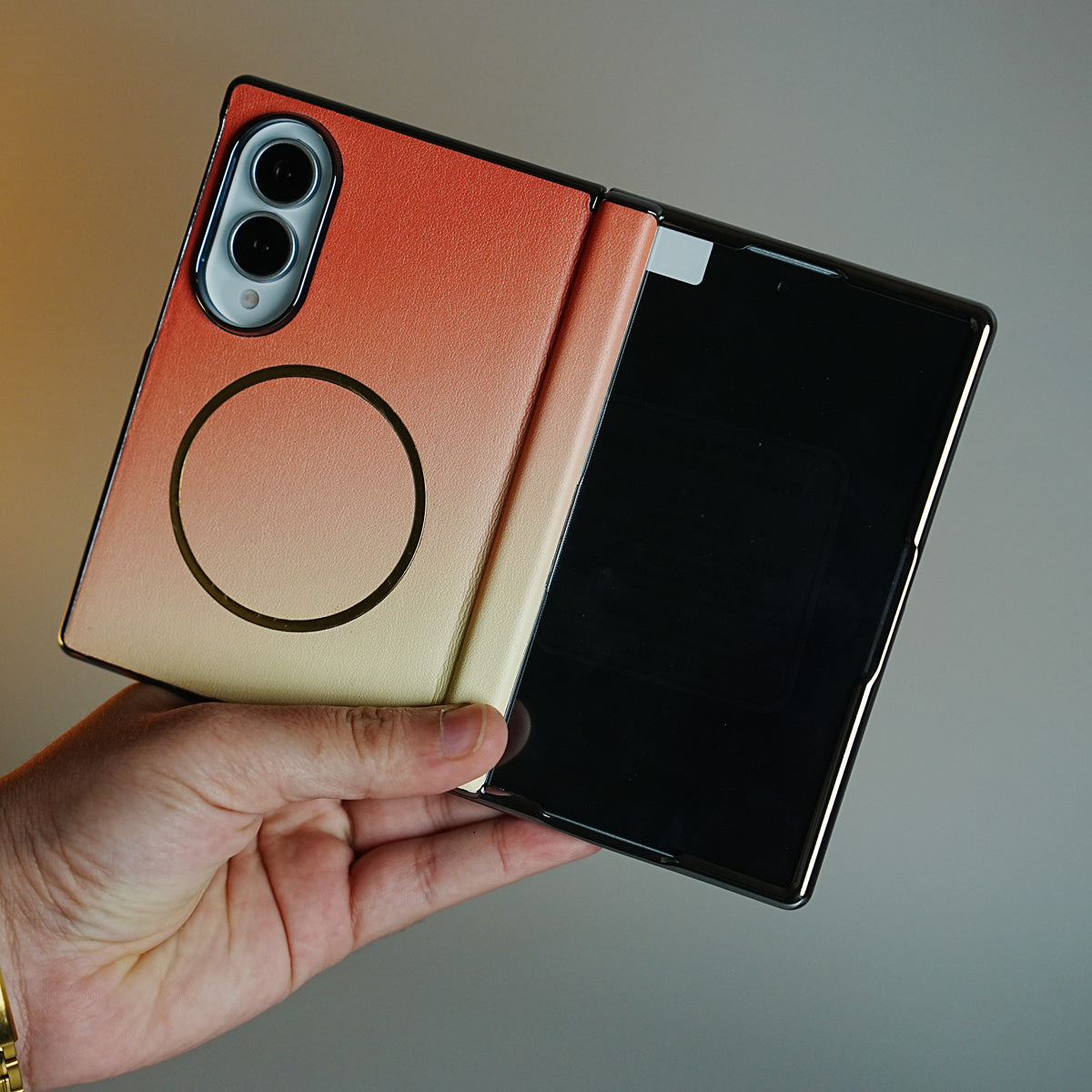Gradient Magnetic Case for Galaxy Z Fold 8 | Hinge Protection & Built-In Front Glass