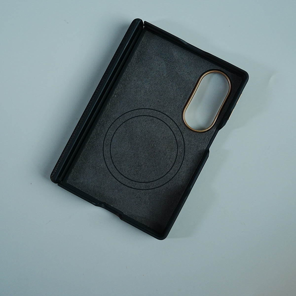 Leather Texture Magnetic Case for Galaxy Z Fold 8 | Hinge Protection and Metal Camera Guard