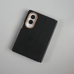 Leather Texture Magnetic Case for Galaxy Z Fold 8 | Hinge Protection and Metal Camera Guard