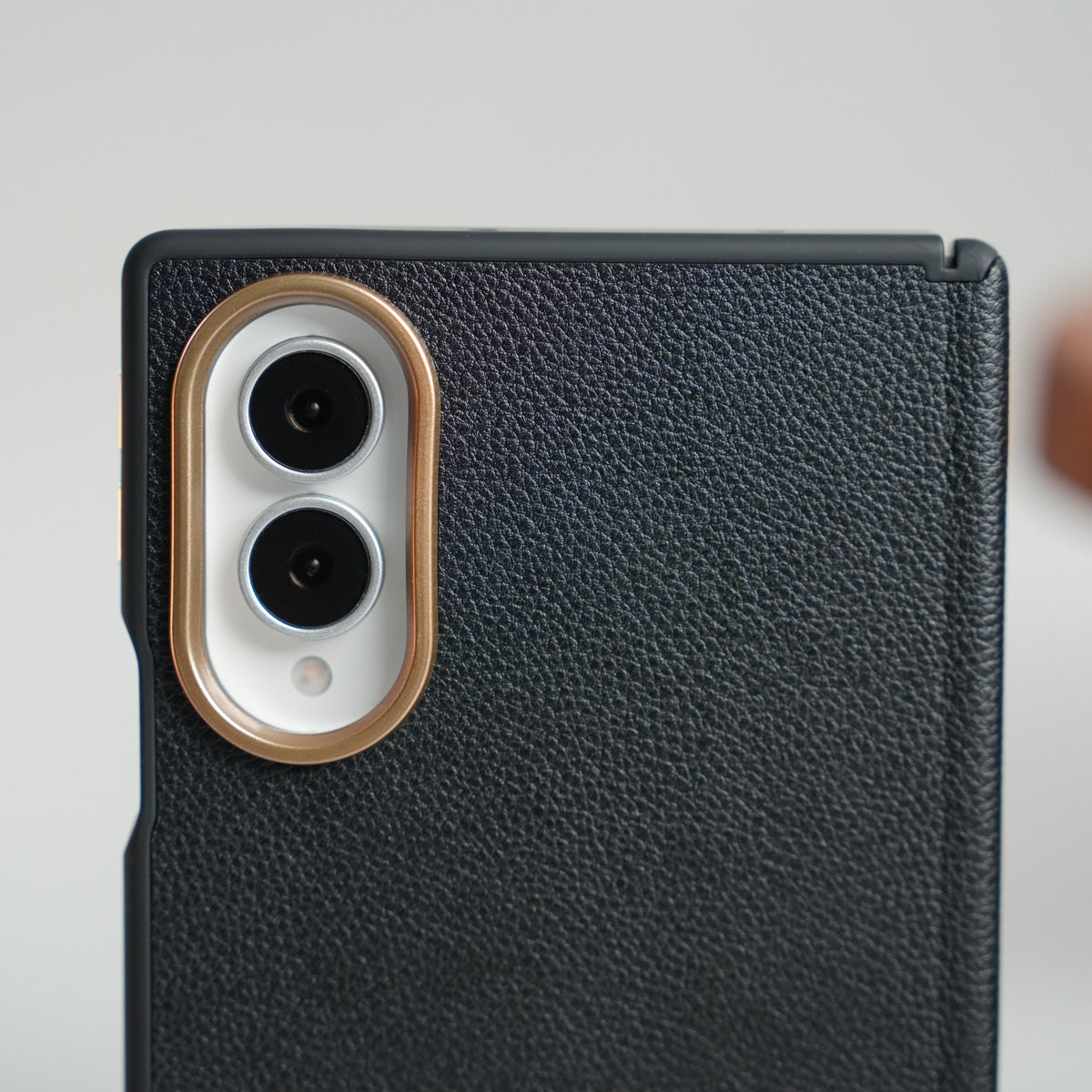 Leather Texture Magnetic Case for Galaxy Z Fold 8 | Hinge Protection and Metal Camera Guard