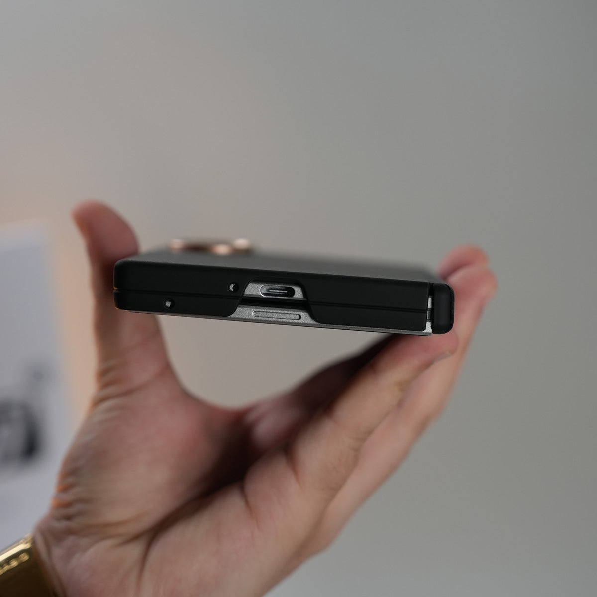 Leather Texture Magnetic Case for Galaxy Z Fold 8 | Hinge Protection and Metal Camera Guard
