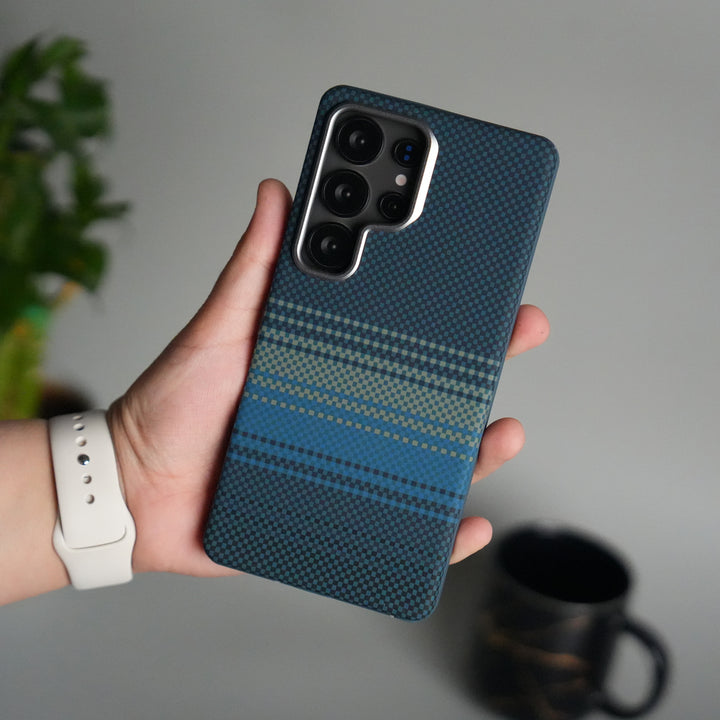 Galaxy S25 Ultra Detachable Back Panel MagSafe Case | 2-in-1 Hybrid Cover with Replaceable Design | GreenBlue