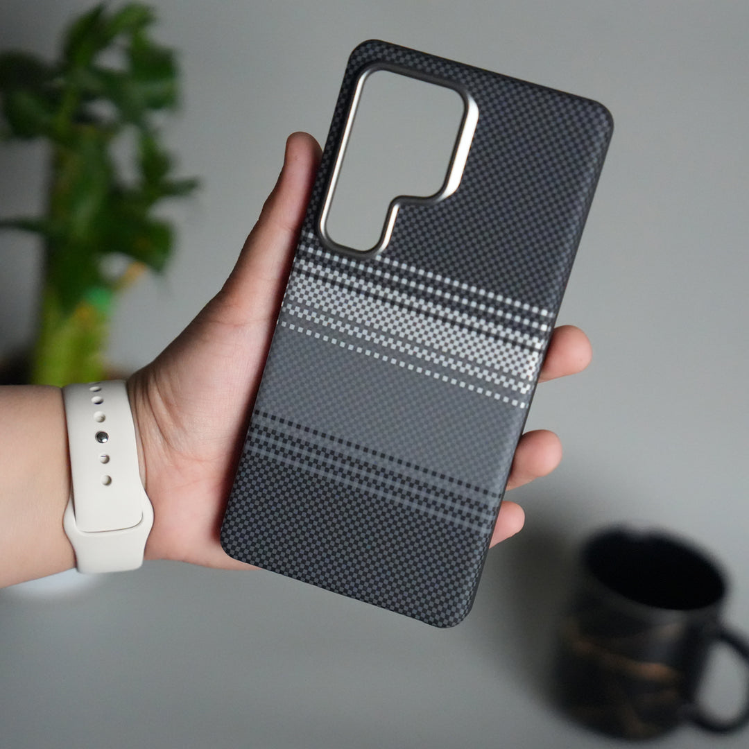 Galaxy S24 Ultra Detachable Back Panel MagSafe Case | 2-in-1 Hybrid Cover with Replaceable Design | GrayWhite