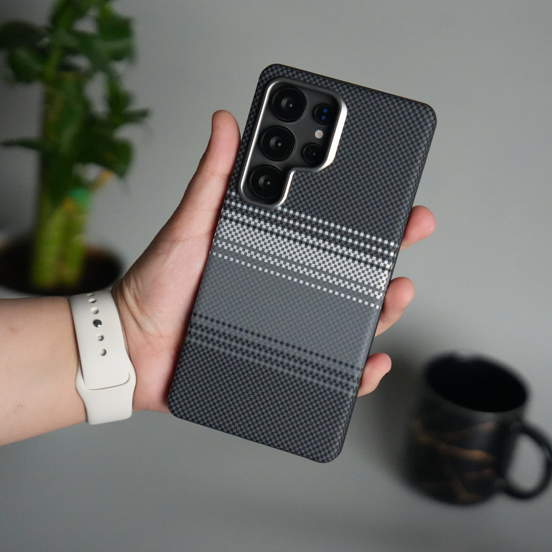 Galaxy S24 Ultra Detachable Back Panel MagSafe Case | 2-in-1 Hybrid Cover with Replaceable Design | GrayWhite