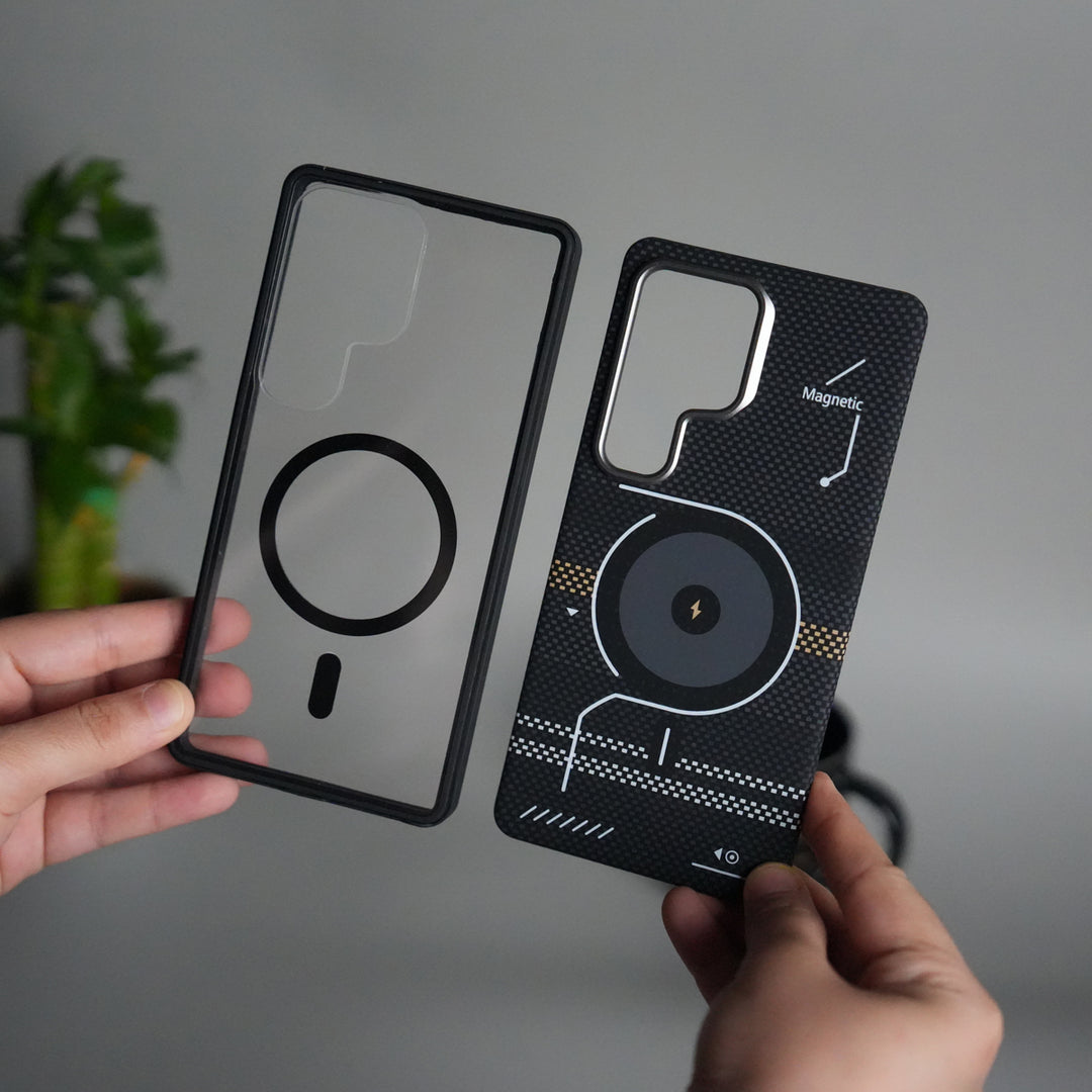 Galaxy S25 Ultra Detachable Back Panel MagSafe Case | 2-in-1 Hybrid Cover with Replaceable Design | PowerMag