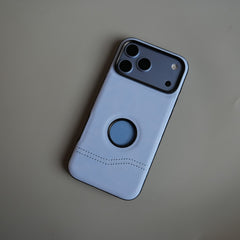 Stitched Leather Texture Case for 18 Series | Raised Camera Protection Cover