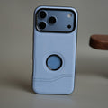 Stitched Leather Texture Case for 18 Series | Raised Camera Protection Cover