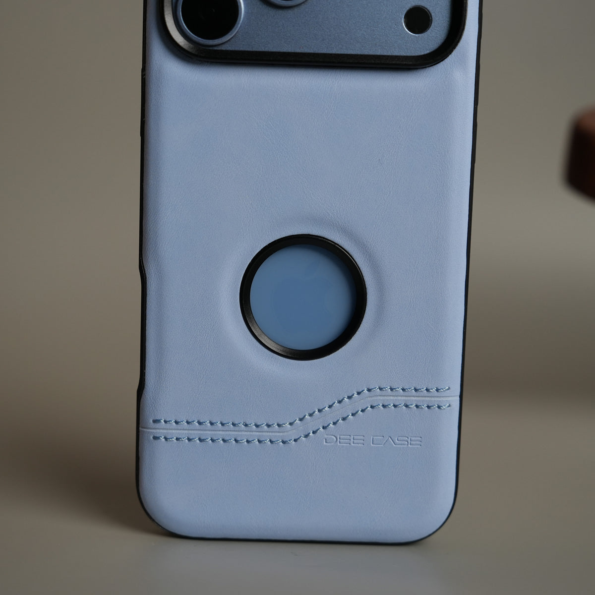 Stitched Leather Texture Case for 18 Series | Raised Camera Protection Cover