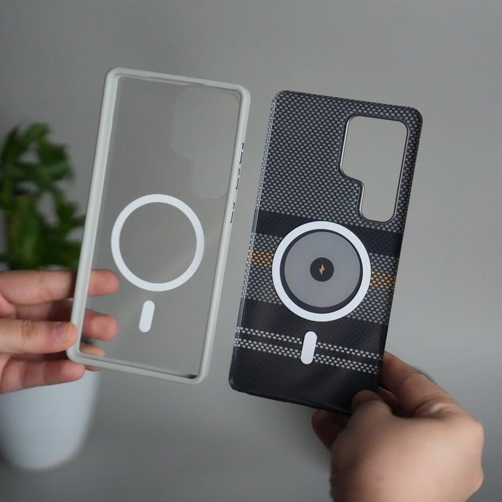 Galaxy S25 Ultra Detachable Back Panel MagSafe Case | 2-in-1 Hybrid Cover with Replaceable Design | PowerMag