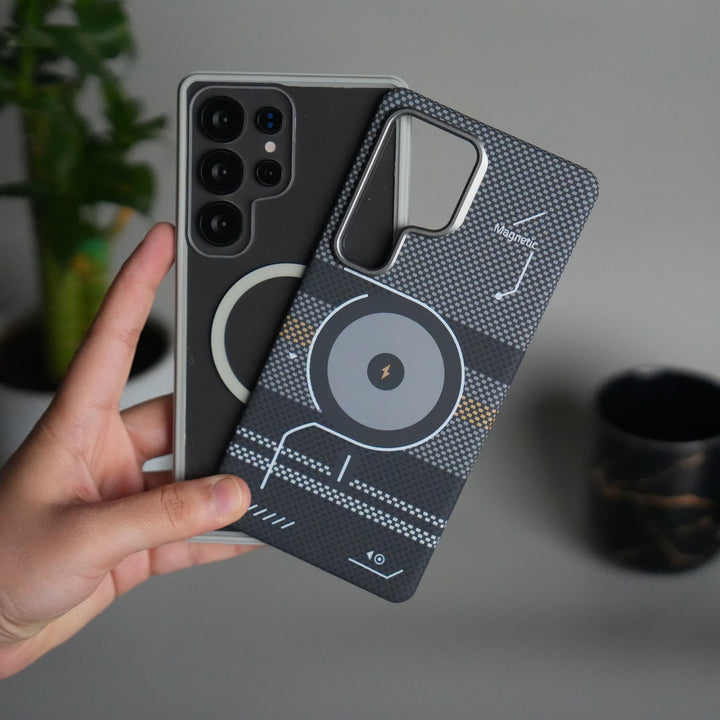 Galaxy S25 Ultra Detachable Back Panel MagSafe Case | 2-in-1 Hybrid Cover with Replaceable Design | PowerMag