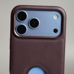 Stitched Leather Texture Case for 18 Series | Raised Camera Protection Cover