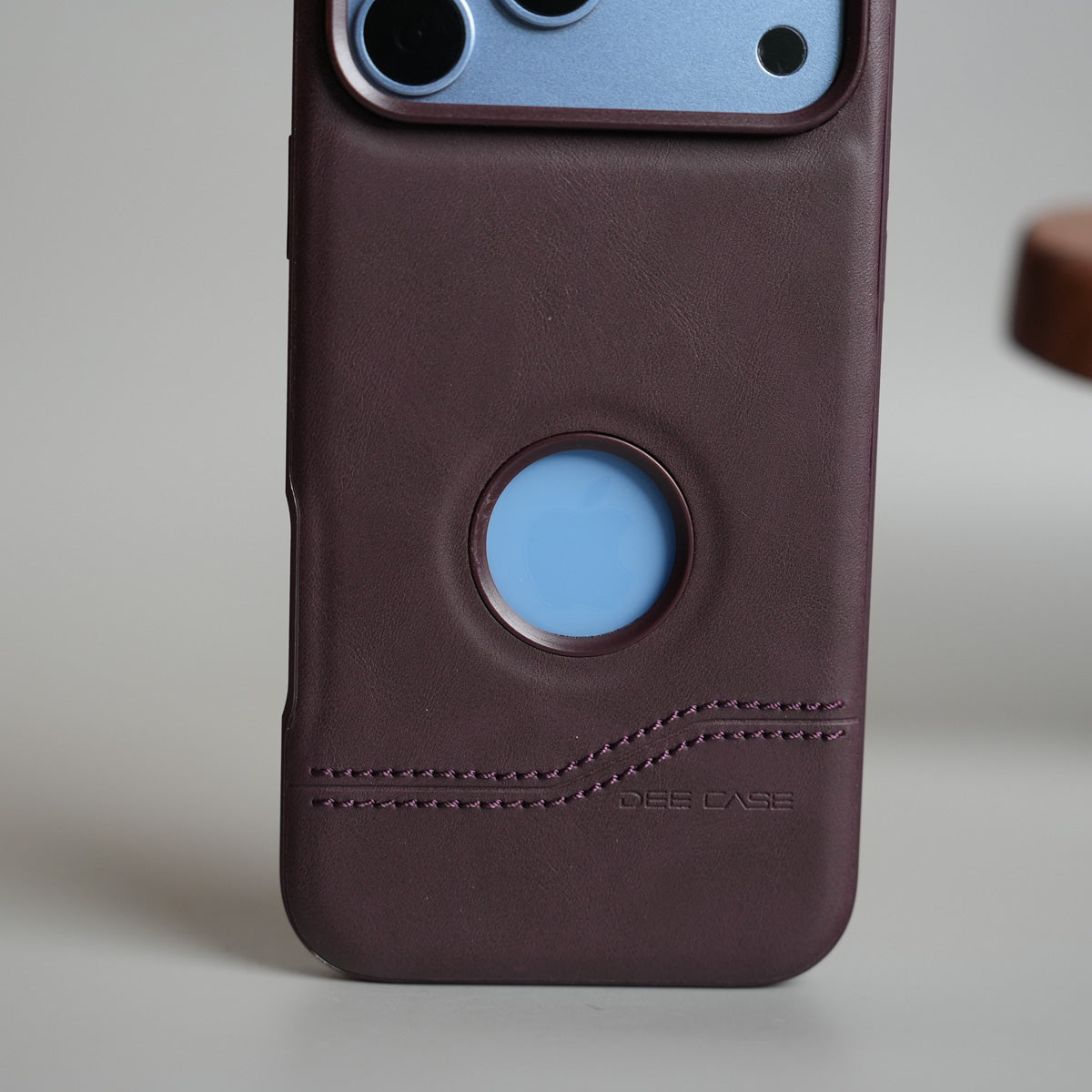 Stitched Leather Texture Case for 18 Series | Raised Camera Protection Cover
