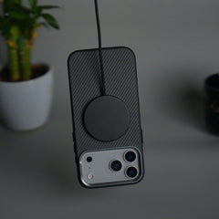 iPhone 18 Series Metal Camera Ring Carbon Fiber Design MagSafe Cover