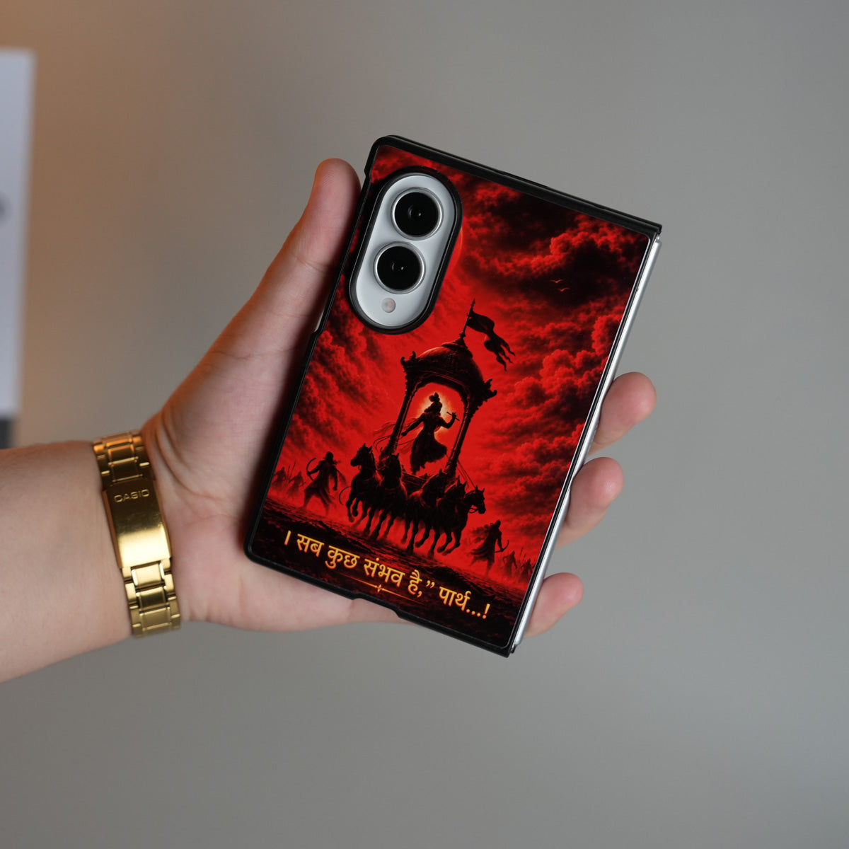 Mahabharat Rath Design Case | Galaxy Z Fold 8