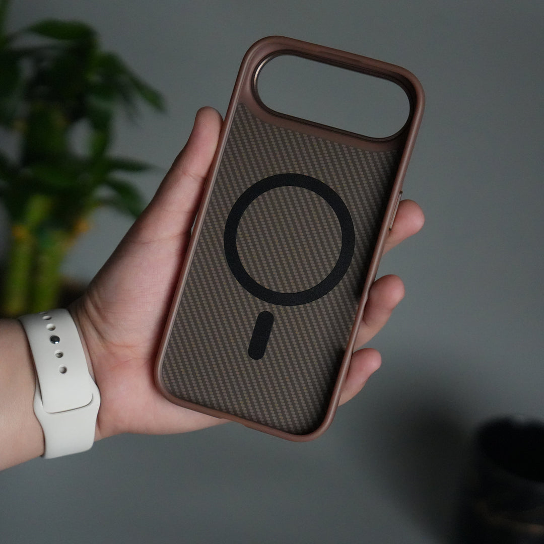 iPhone 17 Air Metal Camera Ring Carbon Fiber Design MagSafe Cover