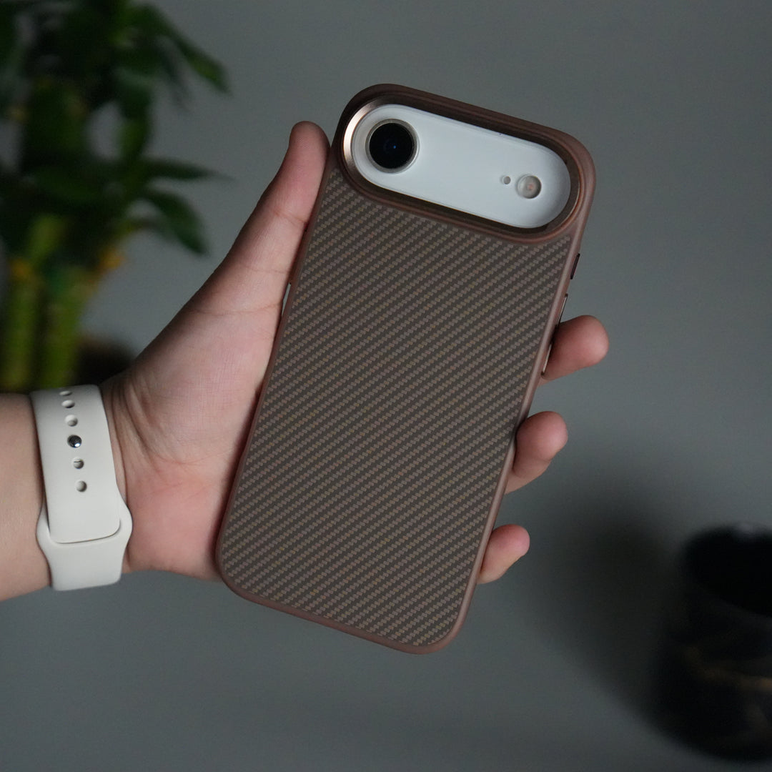 iPhone 17 Air Metal Camera Ring Carbon Fiber Design MagSafe Cover