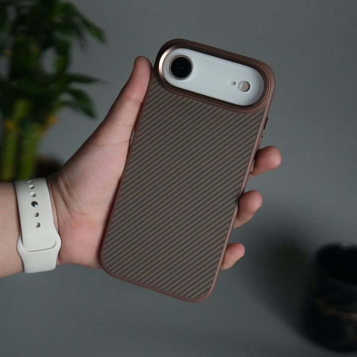 iPhone 17 Air Metal Camera Ring Carbon Fiber Design MagSafe Cover