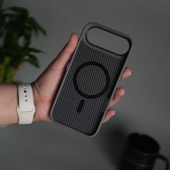 iPhone 17 Air Metal Camera Ring Carbon Fiber Design MagSafe Cover