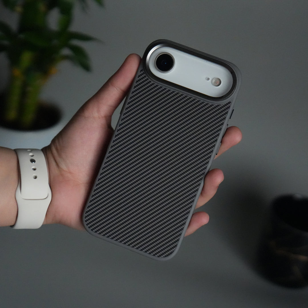 iPhone 17 Air Metal Camera Ring Carbon Fiber Design MagSafe Cover