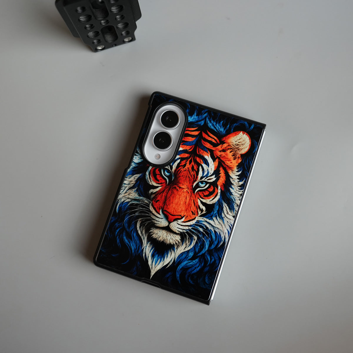 Vibrant Tiger Face Design Case | Galaxy Z Fold 8