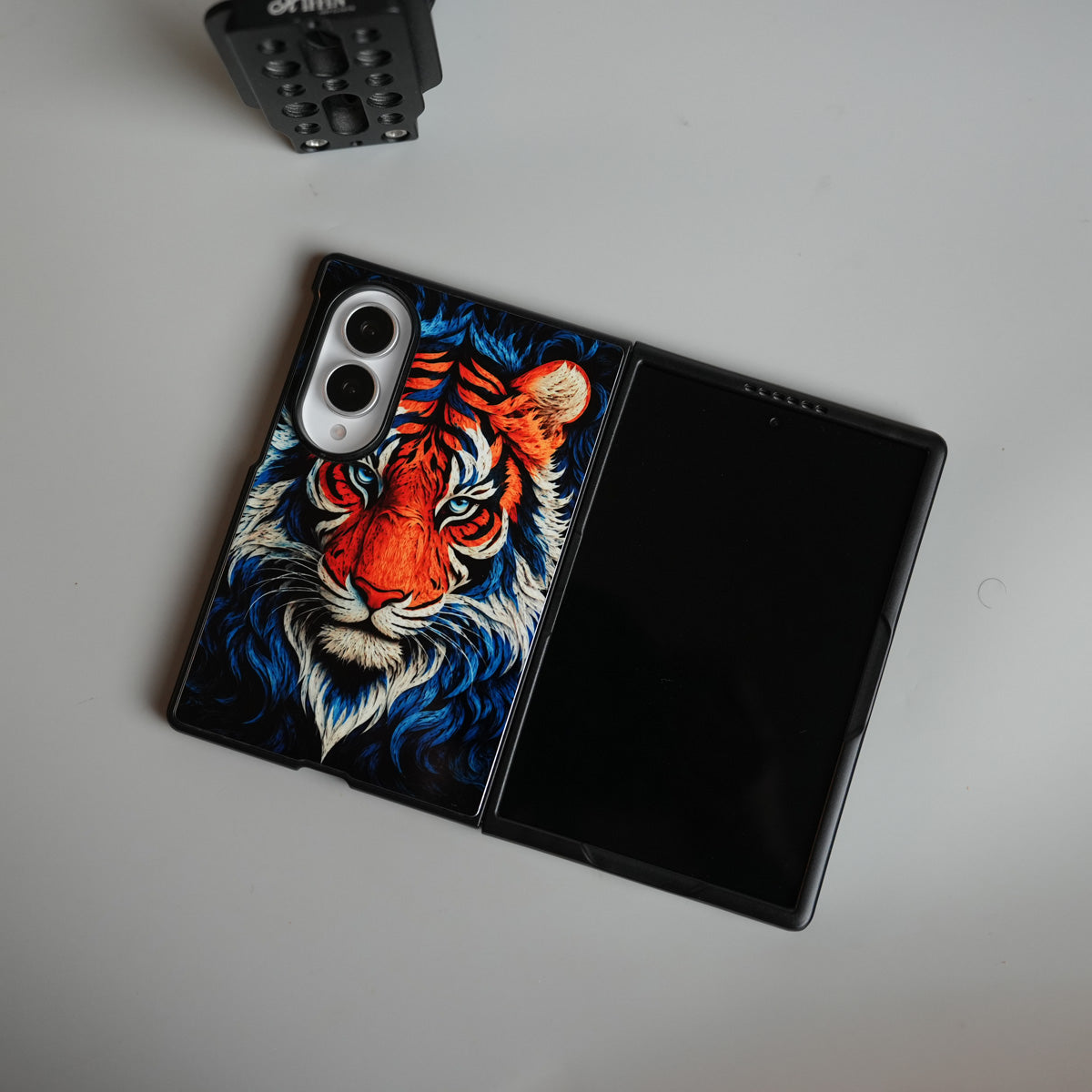 Vibrant Tiger Face Design Case | Galaxy Z Fold 8