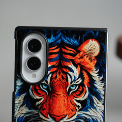 Vibrant Tiger Face Design Case | Galaxy Z Fold 8