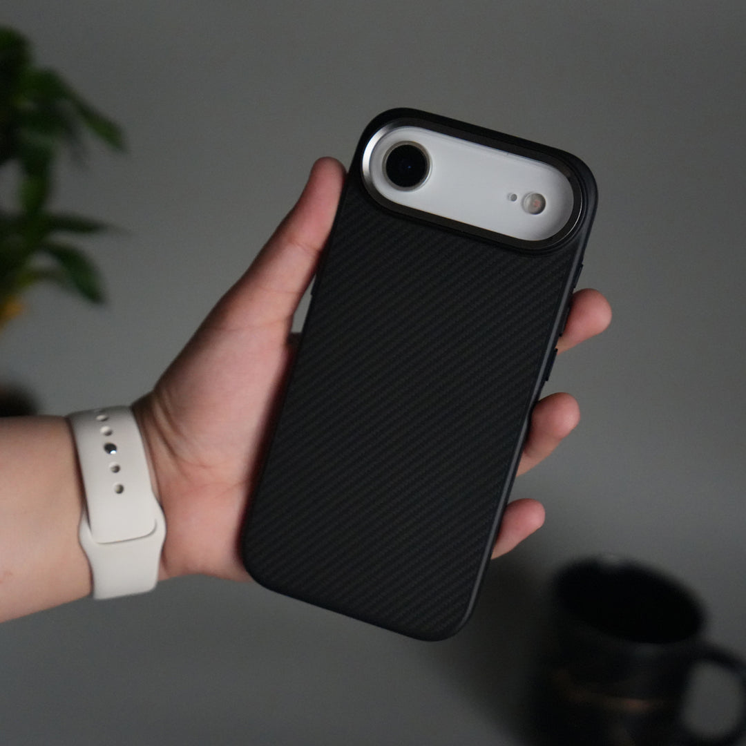 iPhone 17 Air Metal Camera Ring Carbon Fiber Design MagSafe Cover