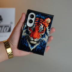 Vibrant Tiger Face Design Case | Galaxy Z Fold 8