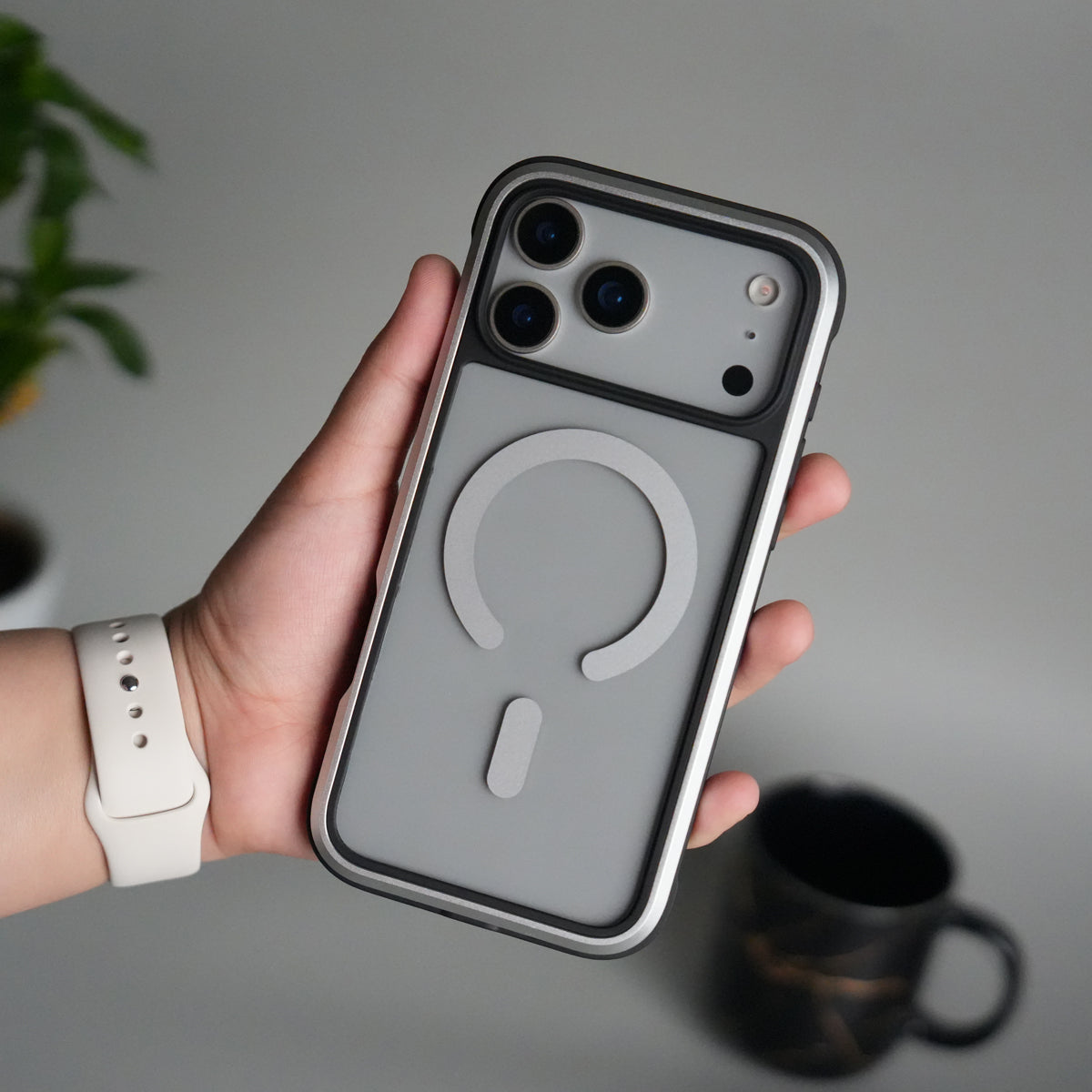 iPhone 17 Pro Max Transparent MagSafe Bumper Case | Metal Frame Shockproof Cover | Slim Crystal Clear Back