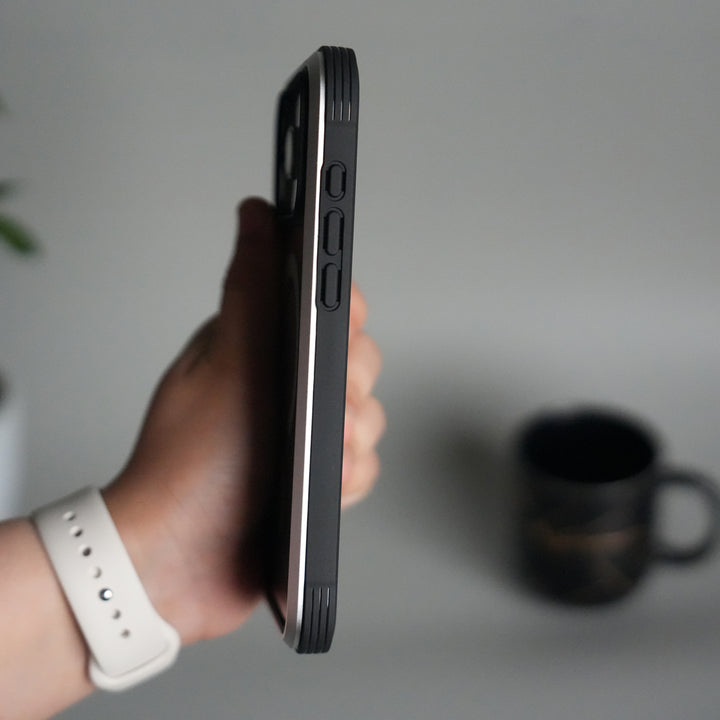 iPhone 17 Pro Transparent MagSafe Bumper Case | Metal Frame Shockproof Cover | Slim Crystal Clear Back