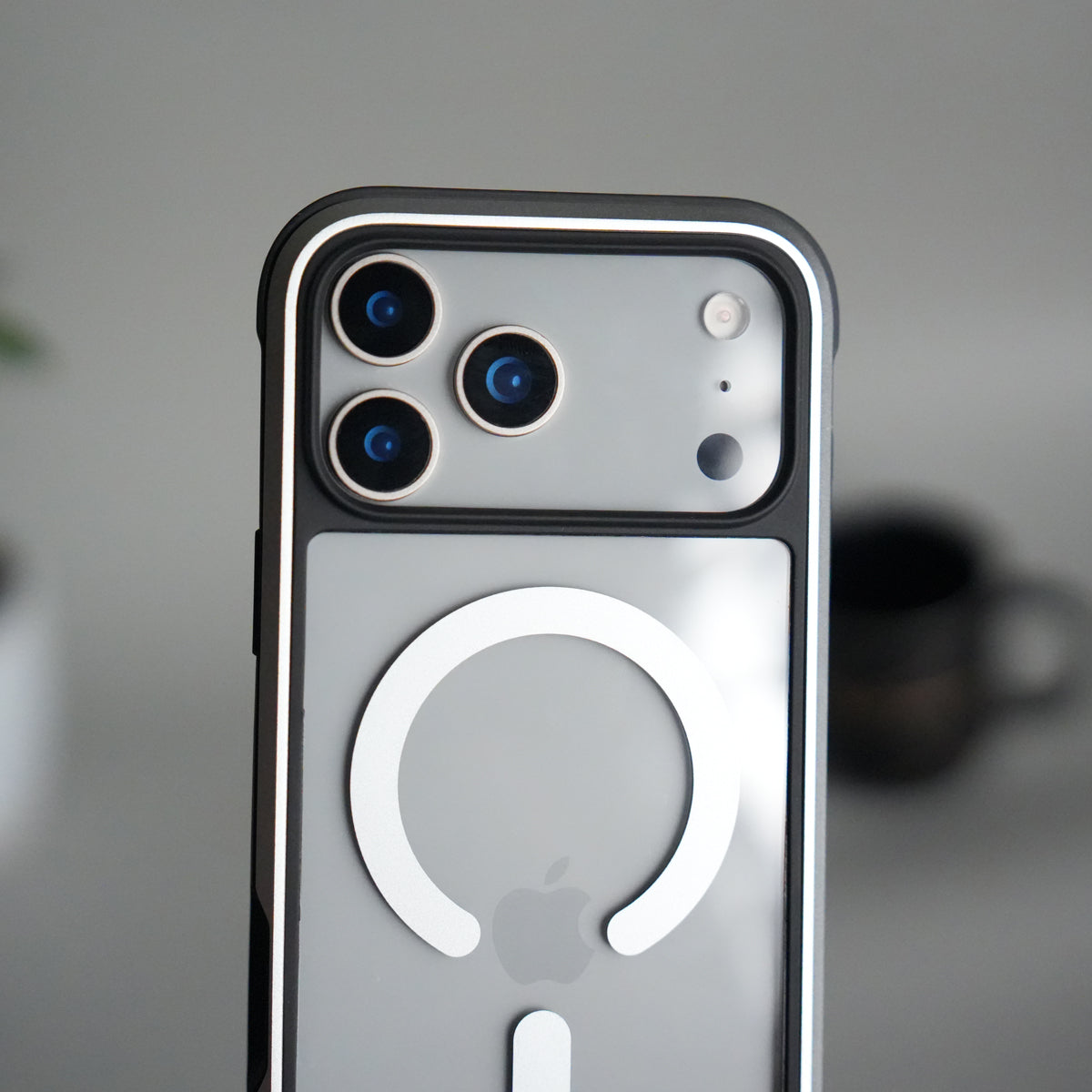 iPhone 17 Pro Max Transparent MagSafe Bumper Case | Metal Frame Shockproof Cover | Slim Crystal Clear Back