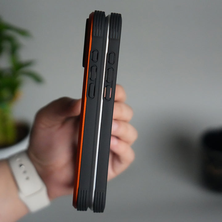 iPhone 17 Pro Transparent MagSafe Bumper Case | Metal Frame Shockproof Cover | Slim Crystal Clear Back