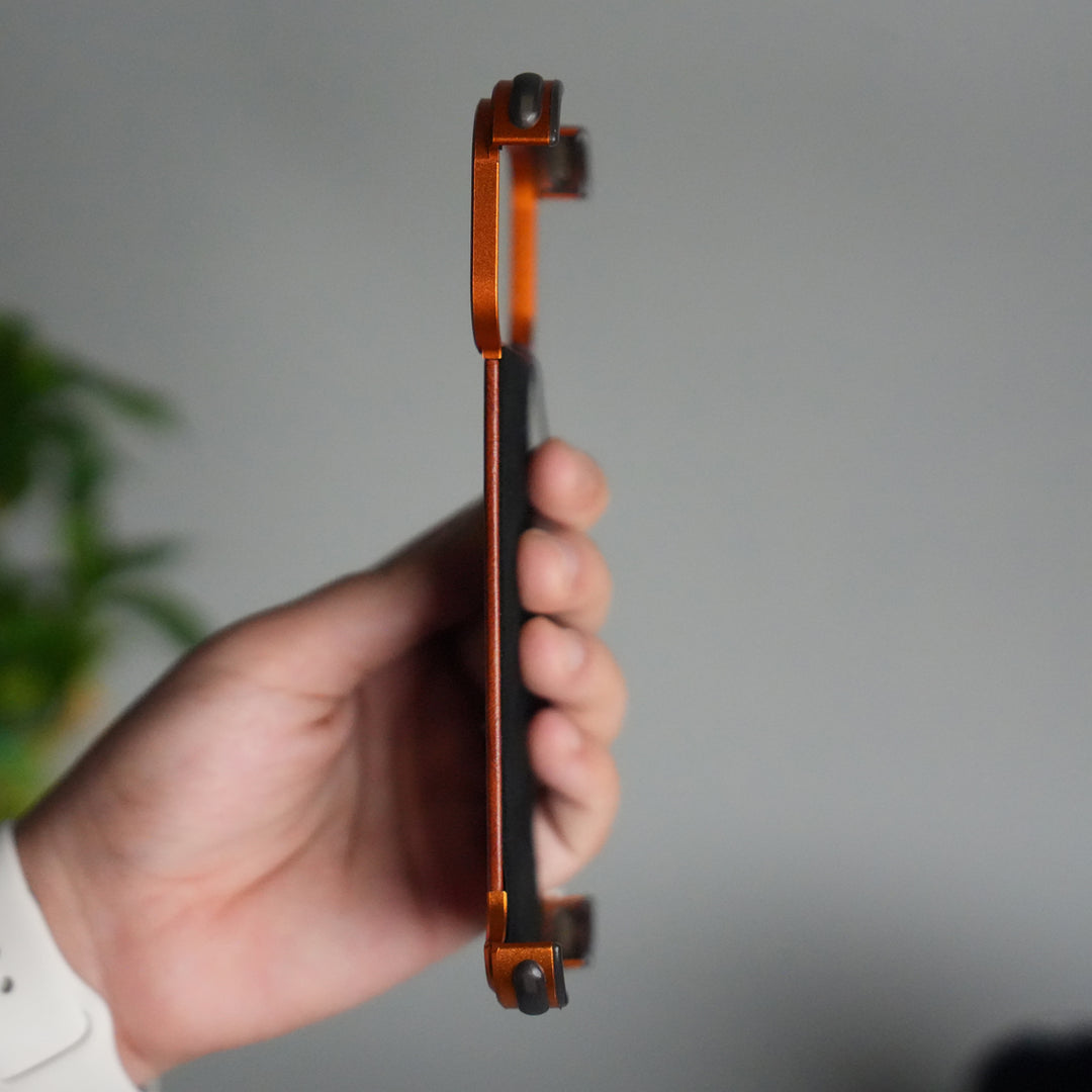 iPhone 17 Pro Magnetic Leather Case | Strong MagSafe + Metal Kickstand | Premium PU Leather Back with Aluminum Bumper Frame