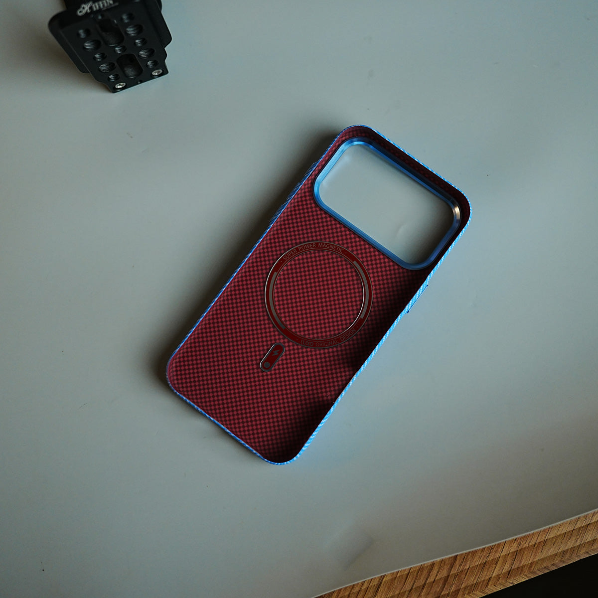 Geometric Fiber Texture Magnetic Case for iPhone 18 Series | Raised Camera Protective Cover