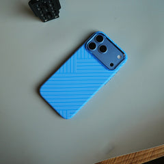 Geometric Fiber Texture Magnetic Case for iPhone 18 Series | Raised Camera Protective Cover