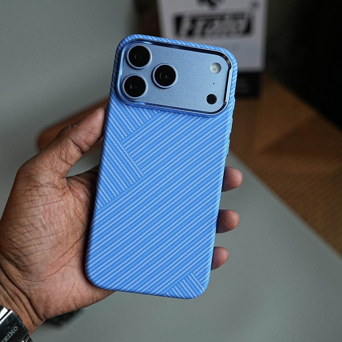 Geometric Fiber Texture Magnetic Case for iPhone 18 Series | Raised Camera Protective Cover